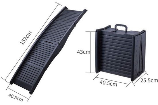 4Paw® Hondentrap 100Kg opvouwbaar - Hondenloopplank - Loopplank hond