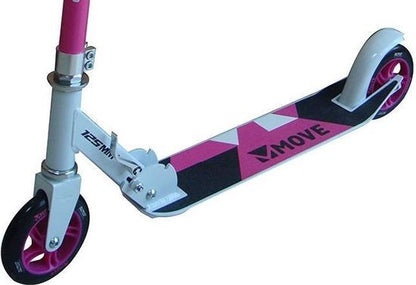 Step - Move Scooter 125 Pink - roze wit - 125mm - vouwbaar - in hoogte verstelbaar - vanaf 3 jaar