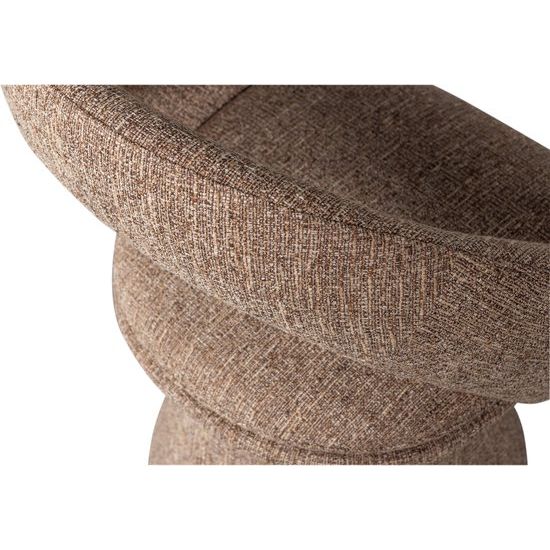 WOOOD Winter Draaibare Eetkamerstoel - Naturel Melange/Beige - 80x63x57 cm