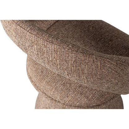WOOOD Winter Draaibare Eetkamerstoel - Naturel Melange/Beige - 80x63x57 cm