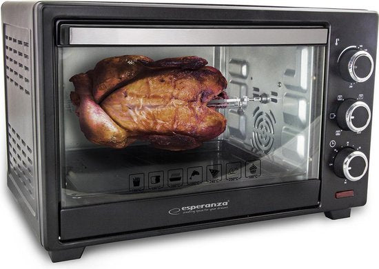Esperanza convectie en rotisserie mini oven 25L ''Napoli'' zwart