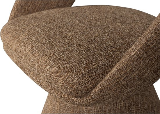 WOOOD Winter Draaibare Eetkamerstoel - Zand Melange/Beige - 80x63x57 cm