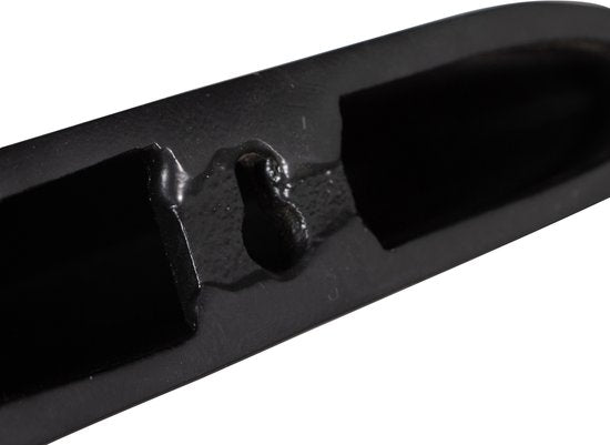 WOOOD Rock Wandplank - Aluminium - Zwart - 7x50x13