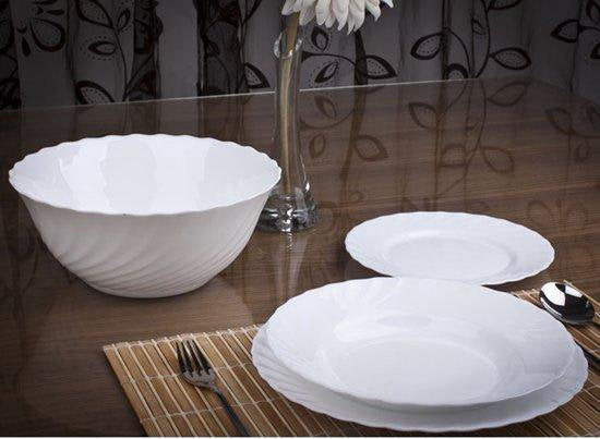 Luminarc Trianon Serviesset - Wit- 6 personen - 19 delig