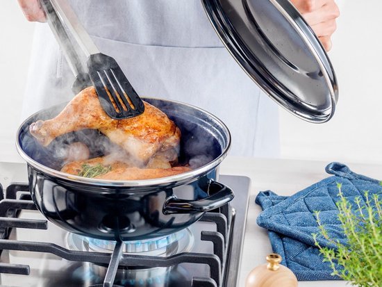 BK Fortalit Emaille braadpan 24cm/2.5L - Inductie braadpan