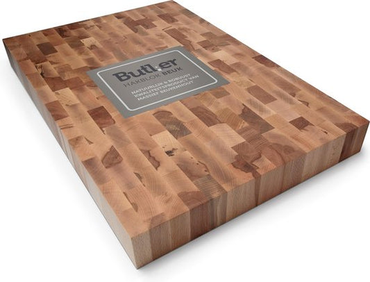 Butler - Hakblok - Kopsbeukenhout - 60 x 40 x 6 cm LET OP! Lichte schade