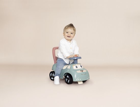 Smoby - Little Smoby auto Ride-On - Loopauto - Opbergruimte - Vanaf 10 maanden DOOS BESCHADIGD!