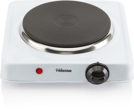 Tristar Elektrische kookplaat 1500W - KP-6185 - 1 Kookzone - Vrijstaand - Wit