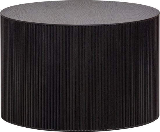 WOOOD Sanne Bijzettafel - Mdf - Zwart - 40x60x60