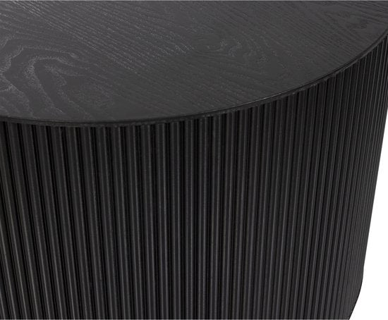 WOOOD Sanne Bijzettafel - Mdf - Zwart - 40x60x60