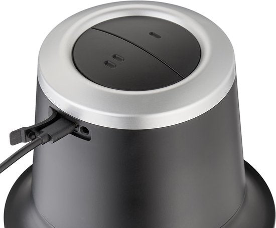 CASO Chop & Go Akku-Multi Hakmolen – Draadloze Multichopper, 1L Glas, 200W, Li-ion Accu, USB-C, 4 RVS Messen, 2 Snelheden, Model 1747