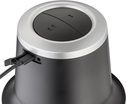 CASO Chop & Go Akku-Multi Hakmolen – Draadloze Multichopper, 1L Glas, 200W, Li-ion Accu, USB-C, 4 RVS Messen, 2 Snelheden, Model 1747