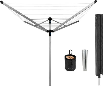 Brabantia Lift-O-Matic Advance Droogmolen - 60 m - met Metalen Grondanker LET OP! Lees beschrijving