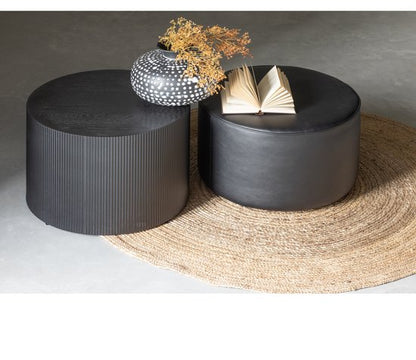 WOOOD Sanne Bijzettafel - Mdf - Zwart - 40x60x60