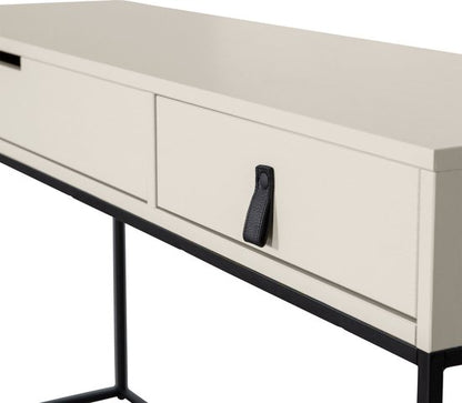 WOOOD Silas Bureau/Sidetable - Grenenhout - Dust/Beige - 74x140x40 cm