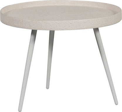 WOOOD Bounds Bijzettafel - Hout/Metaal - Naturel/Wit - 44x58x58 cm
