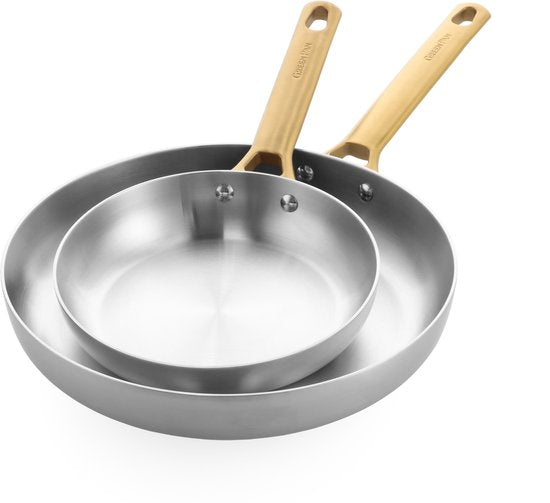 GreenPan Padova Koekenpannenset 2-delig - 20/28cm - Zonder PFAS-vrije antikleeflaag