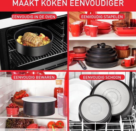 Tefal Ingenio Unlimited - Pannenset - 13-delig - Inductie - Stapelbaar - Afneembare Handgreep - Ruimtebesparend
