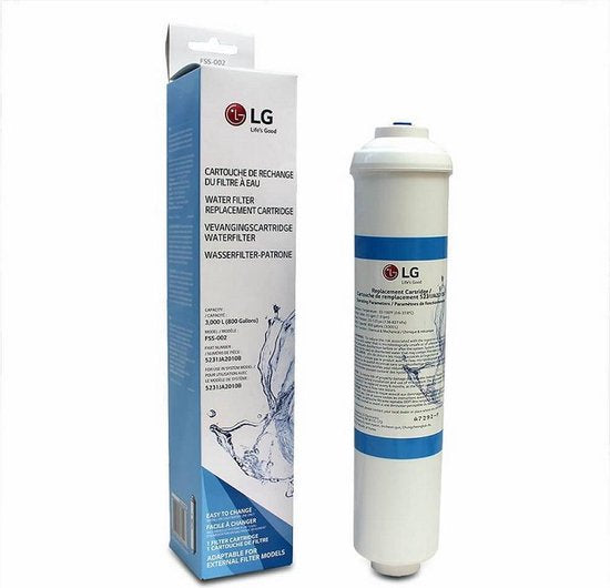 LG Waterfilter FSS-002, past bij alle modellen waar het filter tussen de slang wordt gekoppeld.