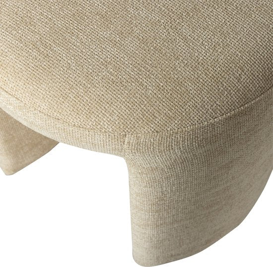 WOOOD Charlie Kruk - Chenille Stof - Naturel/Beige - 47x45x45 cm
