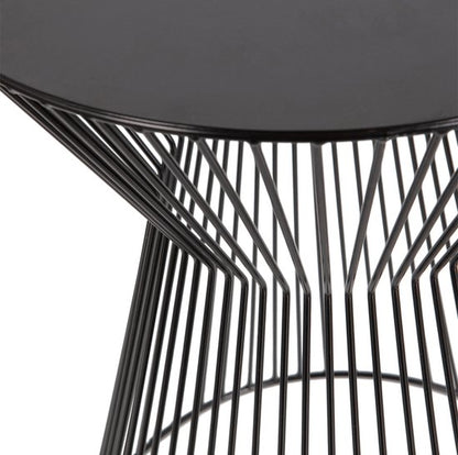 WOOOD Suus Bijzettafel - Metaal - Zwart - 46x Ø35 cm