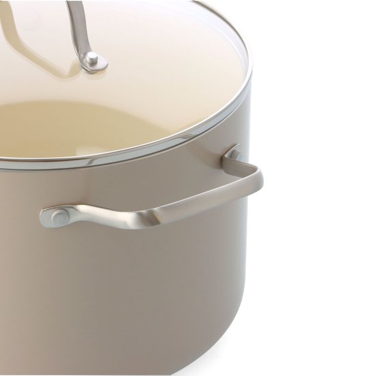 GreenChef Nordics keramische inductie soeppan met deksel 24cm/7.6L - PFAS-vrij - Inductie pan