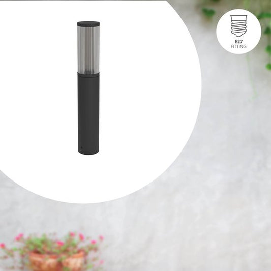 EGLO Salle Sokkellamp - Staande lamp Buiten - E27 - 46.5 cm - Smoke - Zwart Tweede kans