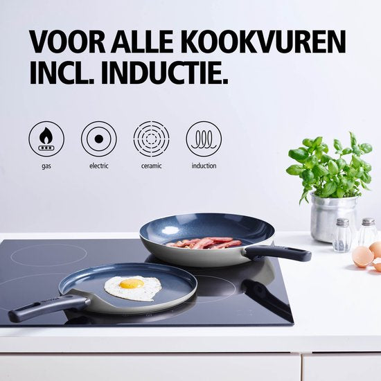 Brabantia VANTA Pannenkoekenpan - Ø 24 cm – Ergonomisch en licht - 100% PFAS vrij- Trendy design (kopie)