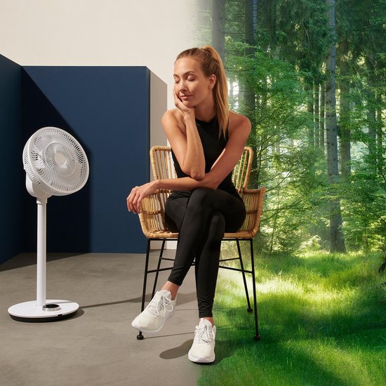 Duux Whisper Flex - Smart Statiefventilator - Staande Ventilator Geruisloos - Wit