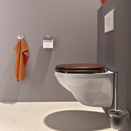 Tiger Douglas - WC bril - Soft Close - MDF / FSC - Walnoot Tweede kans
