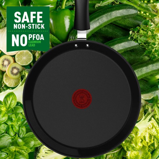 Tefal Renew Black ON - Keramische Pannenkoekenpan - Ø25 cm - PFAS-vrij - Geschikt voor Inductie