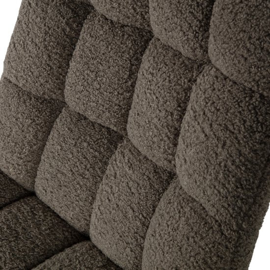 WOOOD Job Draaifauteuil - Teddy Stof - Groen - 101x70x85 cm