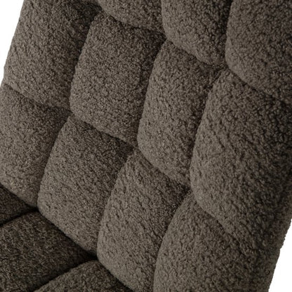 WOOOD Job Draaifauteuil - Teddy Stof - Groen - 101x70x85 cm