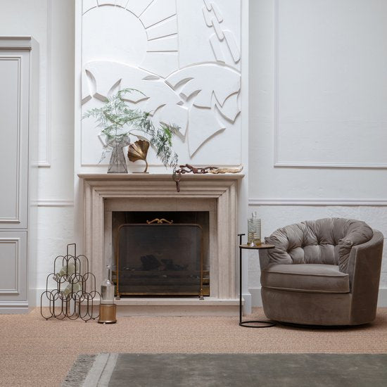 WOOOD Position Bijzettafel - Metaal - Antique Brass - 64x26x26