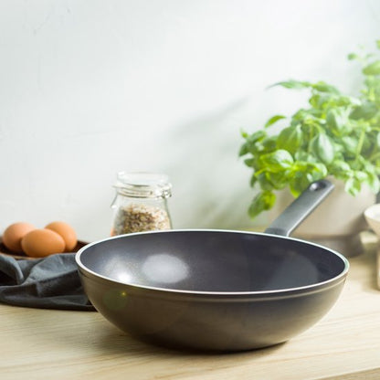 BK Easy Basic Keramische Antiaanbaklaag Wokpan zonder deksel Ø30cm - 4.2L - PFAS-vrij - inductie wokpan