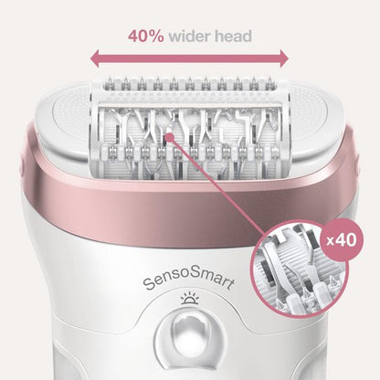 Braun Silk-épil 9 9-880 - Epilator - voor Vrouwen voor Langdurige Ontharing - Wit/Roségoud