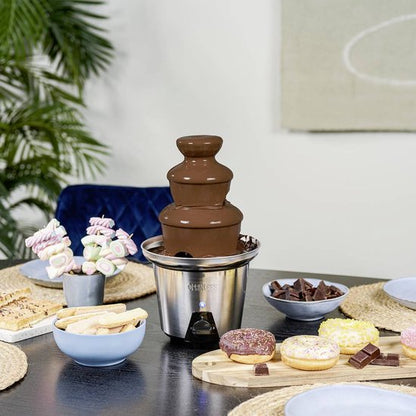 Princess 292998 Chocoladefontein XL – Chocolade fondue - 3 Lagen – Warmhoudfunctie - 90W - Extra groot