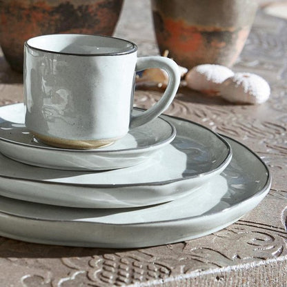 LOBERON Servies set van 30 Biarré grijs