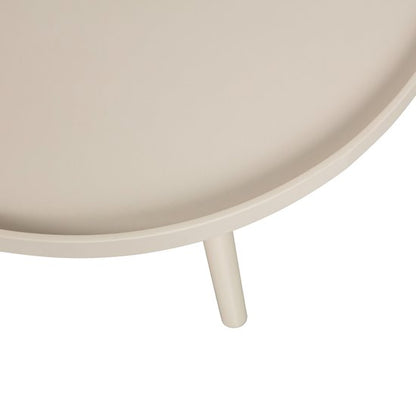 WOOOD Mesa Bijzettafel L - Hout - Antique Beige - 34x60x60 cm