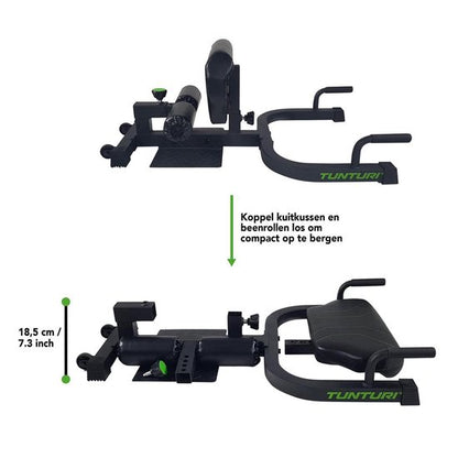 Tunturi WT20 Sissy Squat Station - Alternatief voor squat rack - Squat Apparaat