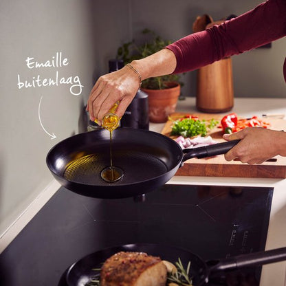 Brabantia Patron Koekenpan Ø 28 cm –Non-Stick - 100% pfas vrij - 100% Gerecycled – Inductie geschikt