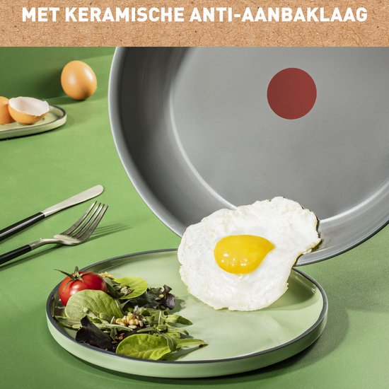 Tefal Revive - Koekenpan - Ø24 cm - Keramisch - PFAS-vrij - Geschikt voor Inductie