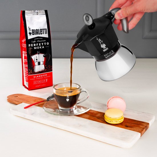 Bialetti Moka Induction - Percolator - Zwart - 4 kops