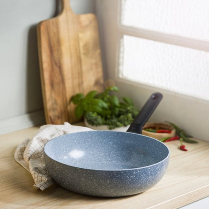 BK Blue Label Wokpan 28cm - 3.7L - PFAS-vrije antikleeflaag
