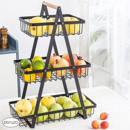 Ceruzo Fruitrek met Handvat -3 Lagen Etagere