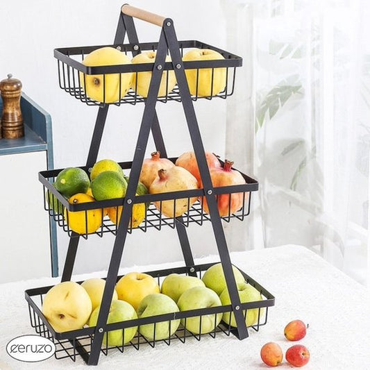 Ceruzo Fruitrek met Handvat -3 Lagen Etagere