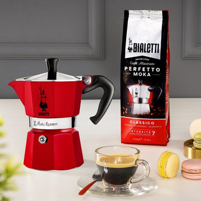 Bialetti Moka Express 6 Kops Rood – Espressopot – Aluminium – 270 ml