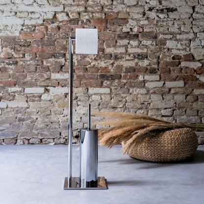 Sealskin Tube - Toiletbutler - Toiletborstel met houder siliconen - vrijstaand - Chroom Tweede kans