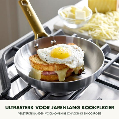 GreenPan Padova Koekenpannenset 2-delig - 20/28cm - Zonder PFAS-vrije antikleeflaag