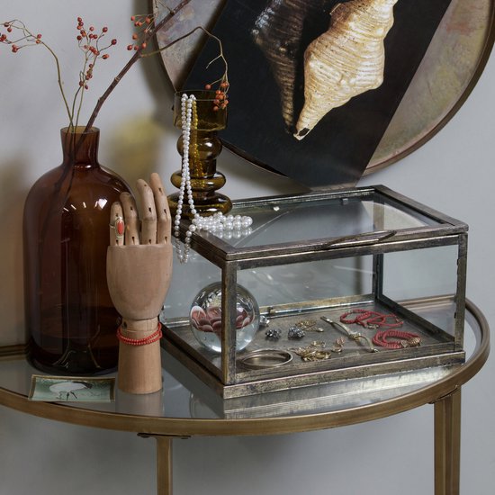 WOOOD Goddess Sidetable - Metaal - Antique Brass - 75x37x75 cm